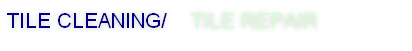 tile cleaning/ tile repair